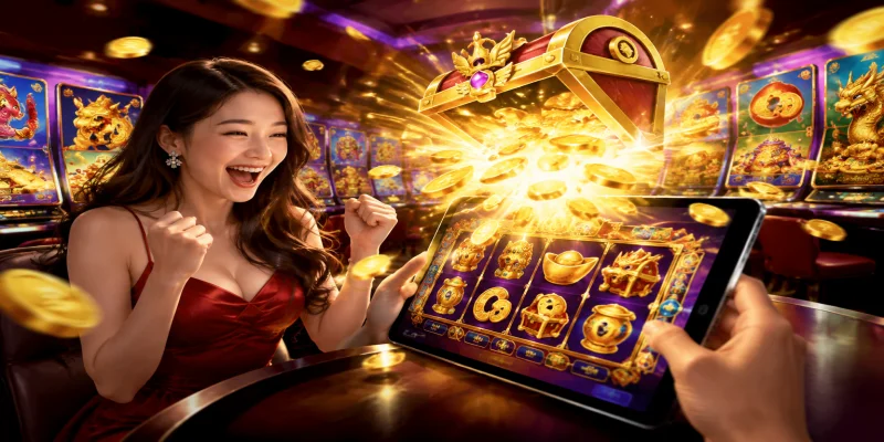 Giao diện sảnh game nổ hũ hi88 với hàng loạt trò chơi có tỷ lệ hoàn trả RTP cao vượt trội